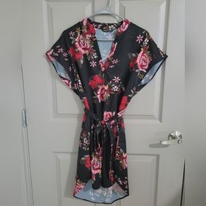 Floral Notch Neck Dress